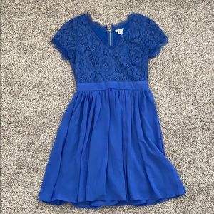 Cobalt lace blue dress